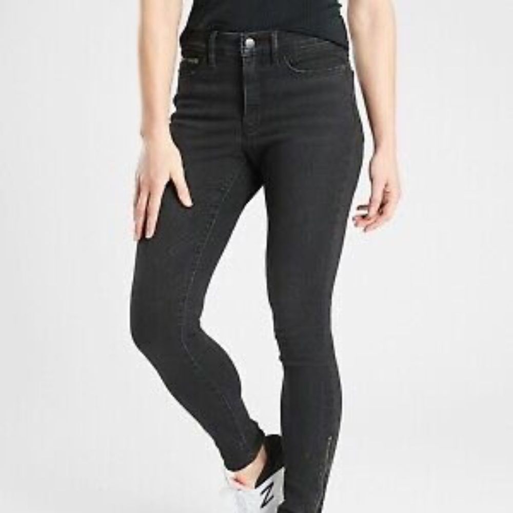 Athleta‎ Sculptek Black Carbon Wash Jeans Sz 6